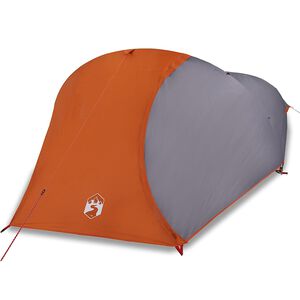 vidaXL Tenda da Campeggio a Cupola 4 Persone Arancione Impermeabile