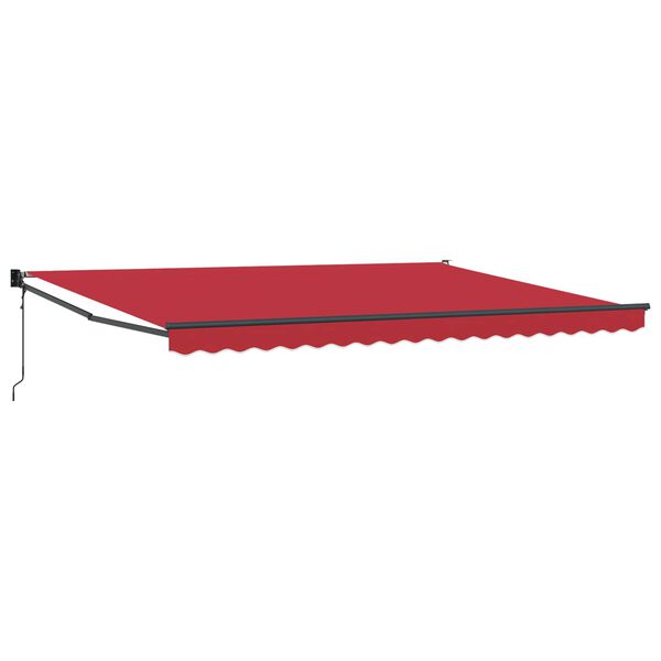 vidaXL Tenda da Sole Rosso 450 x 300 x 165 cm Poliestere e Metallo