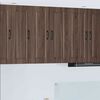 vidaXL Mobile da cucina con porta 2 pcs Rovere Marrone 30 x 31 x 80 cm