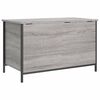 vidaXL Panca Portaoggetti Grigio Sonoma 80x42,5x50cm Legno Multistrato