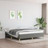 vidaXL Struttura Letto a Rete a Molle Grigio Scuro 160x200 cm Tessuto