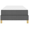 vidaXL Letto a molle Grigio scuro 80 x 200 cm Tessuto