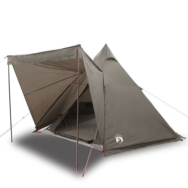 vidaXL Tenda Familiare Tipi per 6 Persone Marrone Impermeabile
