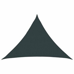 vidaXL Telo Ombra 7 x 5 x 5 m HDPE Triangolare Verde Scuro