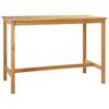 vidaXL Tavolo da bar Naturale 150 x 75 x 105 cm Legno di teak solido