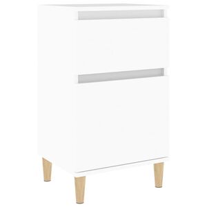 vidaXL Comodino Bianco 40x35x70 cm
