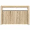 vidaXL Credenza rovere sonoma 116 x 30 x 75 cm Legno multistrato