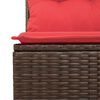 vidaXL Set Divani da Giardino 9 pz con Cuscini Nero Polyrattan Acacia
