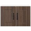 vidaXL Armadi a pareti per cucina 2 pcs Rovere Marrone 60 x 31 x 40 cm