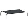 vidaXL Cuccia per Cani Rialzata Nera 110x65x20cm Tela Oxford e Acciaio