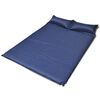 vidaXL Materasso Autogonfiabile 190 x 130 x 5 cm Nero Doppio
