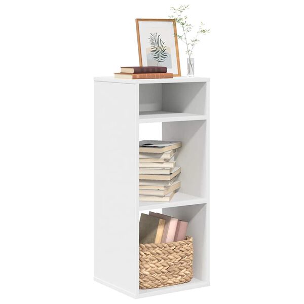 vidaXL Libreria Bianca 34x31x80 cm in Legno Multistrato