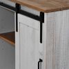 vidaXL Credenza HALDEN con Anta Scorrevole 80x40x80 cm Legno Massello