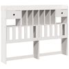 vidaXL Letto Libreria senza Materasso Bianco 140x200 cm Legno di Pino