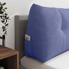vidaXL Cuscino per Schiena Blu jeans 160 x 24 x 50 cm Tessuto