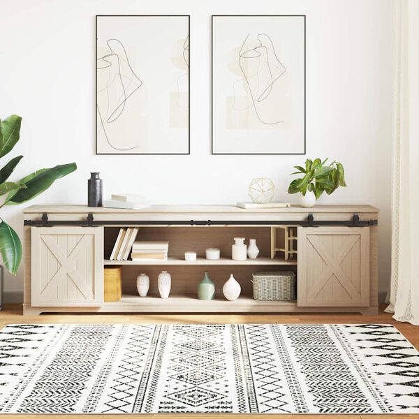 vidaXL Kit Anta Scorrevole Armadio in Acciaio al Carbonio 113 cm