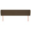 vidaXL Testiera ad Orecchio Marrone Scuro 183x23x78/88 cm in Tessuto