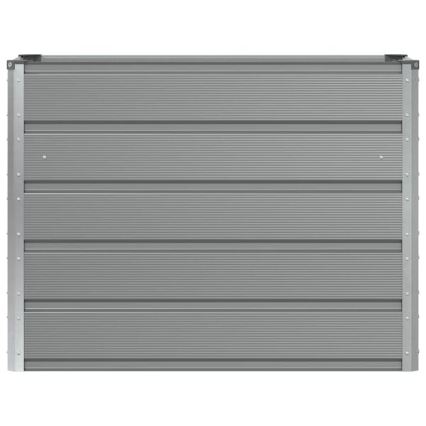 vidaXL Fioriera Grigio chiaro 100 x 40 x 75 cm Acciaio