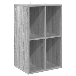 vidaXL Mobile porta vinili Sonoma grigio 44,5 x 36,5 x 74,5 cm