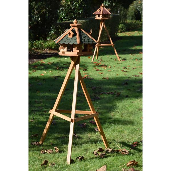 dobar Casetta per Uccelli Esagonale Naturale e Verde