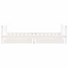 vidaXL Giroletto Bambini con Cassetti Bianco 90x190 cm Massello Pino
