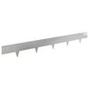 vidaXL Bordura per Prato 10 pz 100 x 12 cm Stainless Steel Argento