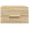vidaXL Comodino a Muro Rovere Sonoma 35x35x20 cm