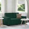 vidaXL Divano a 2 Posti Verde Scuro 160x78x84 cm in Velluto