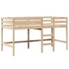 vidaXL Letto Soppalco con Scala e Tetto 80x200 cm Legno Massello Pino