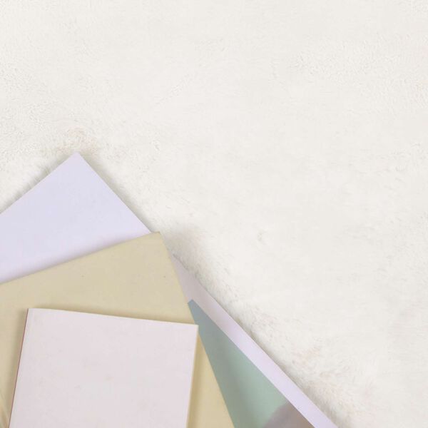 vidaXL Tappeto in Pelliccia Sintetica di Coniglio Olite Crema