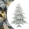 vidaXL Albero di Natale Artificiale con Rami Pieghevoli Bianco 150 cm