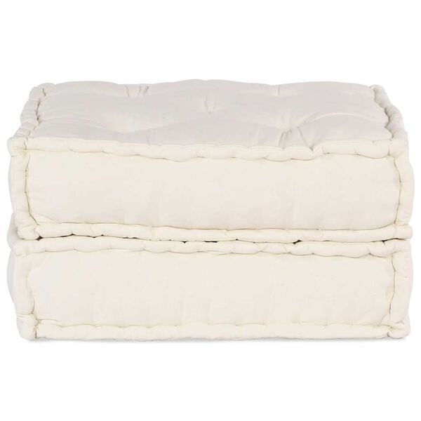 vidaXL Divano Componibile Crema 70x70x36 in Tessuto