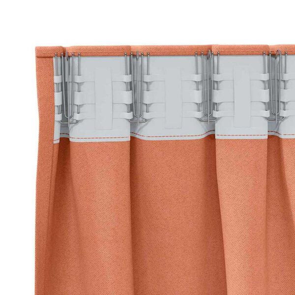 vidaXL Tende Blackout con Anelli 2 pcs Terracotta 140 x 140 cm