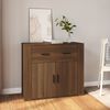vidaXL Credenza Rovere Marrone 80x33x70 cm in Legno Multistrato