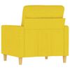 vidaXL Poltrona Giallo Chiaro 60 cm in Tessuto