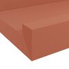 vidaXL Scaffale da parete 4 pcs Rosso 115 x 9 x 3 cm Legno multistrato
