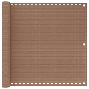 vidaXL Schermo da balcone 75 x 700 cm HDPE e alluminio Rettangolare