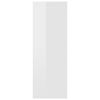 vidaXL Scaffale Parete Bianco Lucido 45,1x16x45,1 cm Legno Multistrato