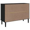 vidaXL Credenza SENJA Aspetto Rattan Nero 112x40x80 cm Massello Pino