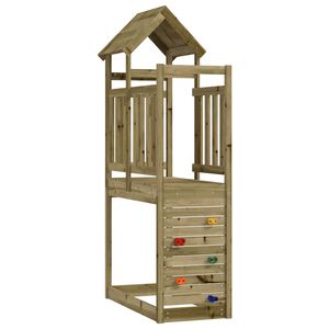vidaXL Torre da Gioco Marrone Legno Impregnato Solido