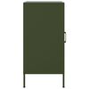 vidaXL Credenze 2 pz Verde Oliva 36x39x79 cm Acciaio