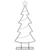 vidaXL Albero di Natale in metallo con supporto Nero 125 cm Acciaio