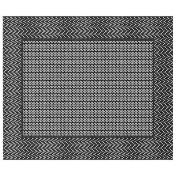 vidaXL Tappeto da esterno ARAKIL Nero e grigio 250 x 300 cm PP