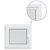 vidaXL Colore interno della finestra del seminterrato Bianco RISOR