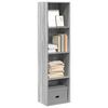 vidaXL Libreria Grigio Sonoma 40x30x152 cm in Legno Multistrato