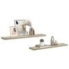 vidaXL Scaffali a Parete 2 pz Rovere 120x23,5x3,8 cm in MDF