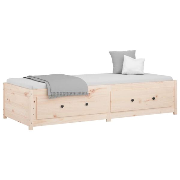 vidaXL Dormeuse senza Materasso 90x200 cm in Legno Massello di Pino