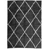 vidaXL Tappeto Shaggy PAMPLONA a Pelo Lungo Nero e Crema 240x340 cm