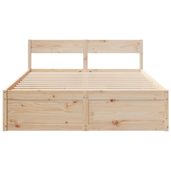 vidaXL Letto senza Materasso 160x200 cm in Legno Massello di Pino