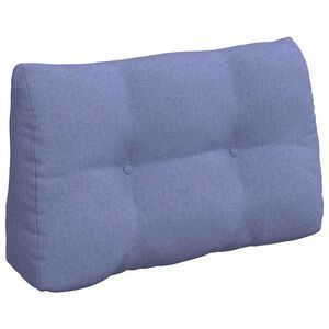 vidaXL Cuscino per Schiena Blu jeans 80 x 24 x 50 cm Tessuto